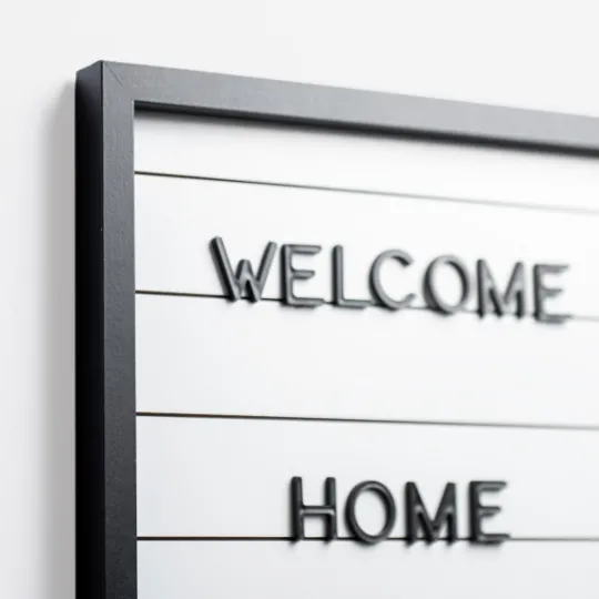 Kirkland's Home White Wood Shiplap Letterboard- Memo & Chalkboards