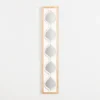 Kirkland's Home White Wood Stacked Teardrops Wall Mirror- Decorative Mirrors