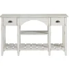 Kirkland's Home White Wooden Mercantile Sofa Table- Console Tables