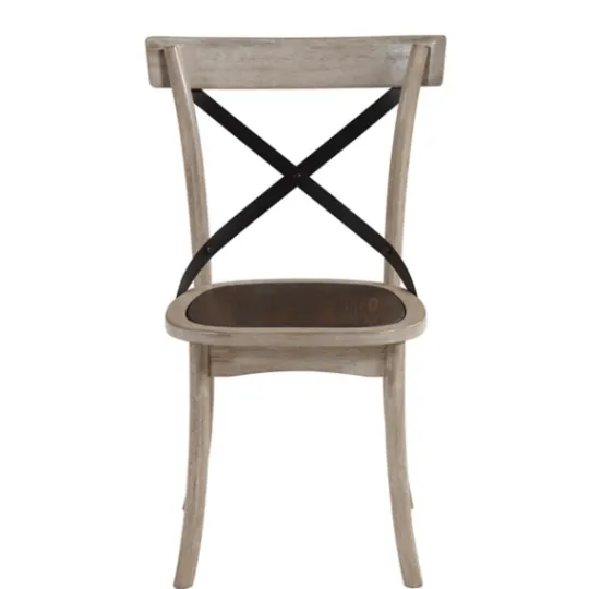 Kirkland's Home White X-Back Wooden Dining Chairs, Set Of 2- Dining Chairs