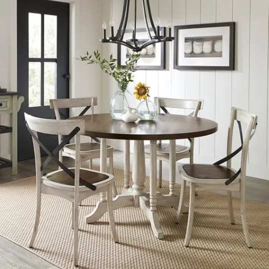 Kirkland's Home White X-Back Wooden Dining Chairs, Set Of 2- Dining Chairs