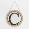 Kirkland's Home Whitewash Bead Trim Monogram C Plaque- Monogram Wall Decor