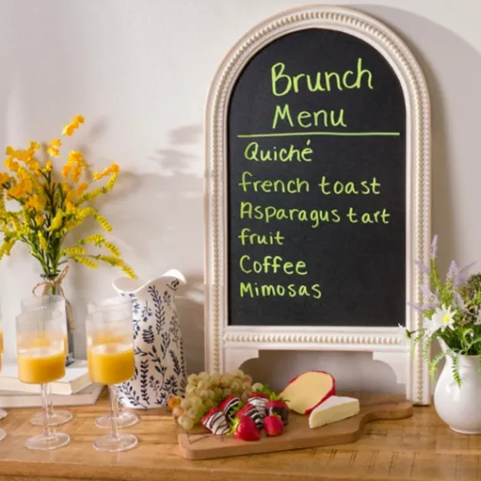 Kirkland's Home Whitewashed Beaded Chalkboard Easel- Memo & Chalkboards