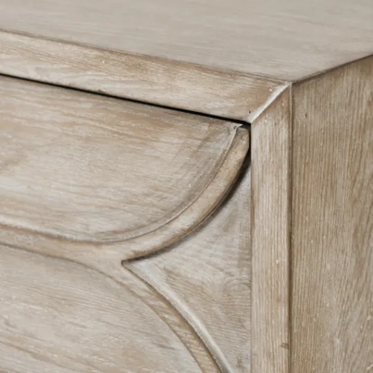 Kirkland's Home Whitewashed Brown 3-Drawer Wood Chest- Dressers & Chests