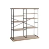 Kirkland's Home Whitewashed Etagere Industrial Bookshelf- Bookshelves