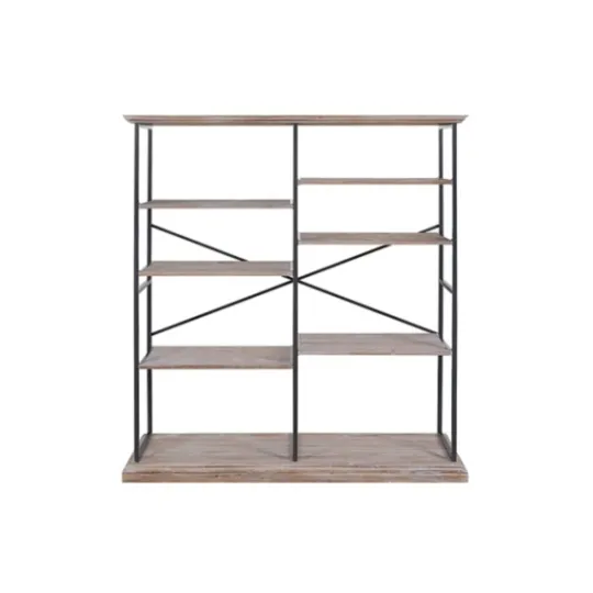 Kirkland's Home Whitewashed Etagere Industrial Bookshelf- Bookshelves