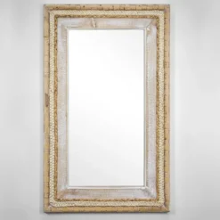Kirkland's Home Whitewashed Hand Woven Rattan Mirror- Decorative Mirrors