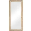 Kirkland's Home Whitewashed Natural Beaded Wood Wall Mirror- Decorative Mirrors