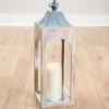 Kirkland's Home Whitewashed New Hampshire Lantern, 24 In.- Lanterns