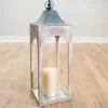 Kirkland's Home Whitewashed New Hampshire Lantern, 36 In.- Lanterns