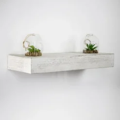 Kirkland's Home Whitewashed Wood Floating Shelf, 24 In.- Shelves