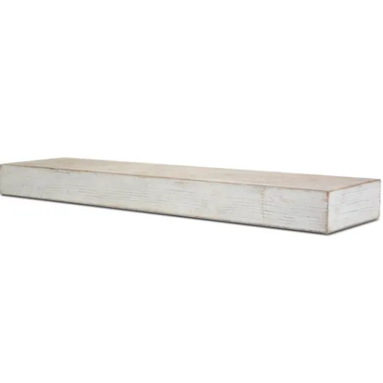 Kirkland's Home Whitewashed Wood Floating Shelf, 36 In.- Shelves