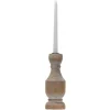 Kirkland's Home Whitewashed Wood Taper Candle Holder, 9 In.- Candle Holders