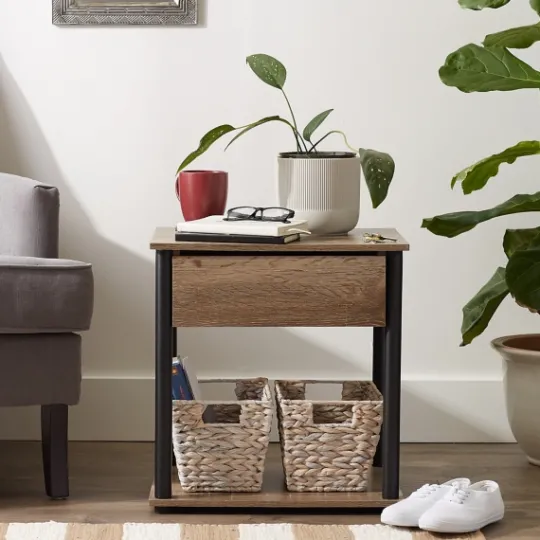 Kirkland's Home Whitewashed Woven Water Hyacinth Baskets, Set Of 2- Baskets & Boxes