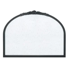 Kirkland's Home Wide Arch Black Floral Scroll Mirror- Decorative Mirrors