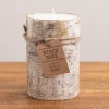 Kirkland's Home Wide Birch Bark Pillar Candle, 6 In.- Candles