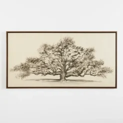Kirkland's Home Wide Oak Tree Framed Art Print- Canvas Art