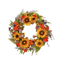 Kirkland's Home Wild Garden Sunflower Mix Wreath- Wreaths