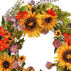 Kirkland's Home Wild Garden Sunflower Mix Wreath- Wreaths