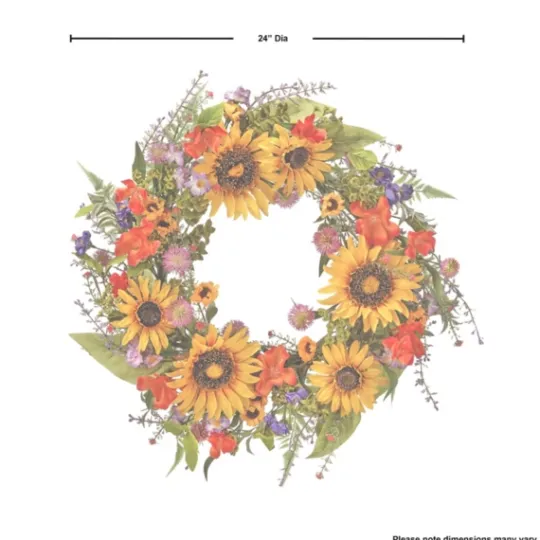 Kirkland's Home Wild Garden Sunflower Mix Wreath- Wreaths