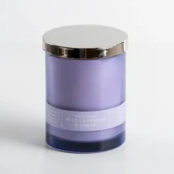 Kirkland's Home Wild Lavender & Lemon Single Wick Jar Candle- Candles