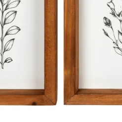 Kirkland's Home Wildflower Stems Framed Art Prints, Set Of 2- Framed Art