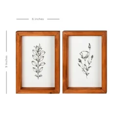Kirkland's Home Wildflower Stems Framed Art Prints, Set Of 2- Framed Art
