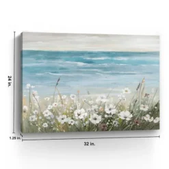 Kirkland's Home Wildflowers On The Coast Canvas Art Print- Canvas Art