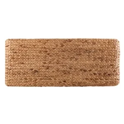 Kirkland's Home Wiley Woven Hyacinth Bench With White Base- Benches & Ottomans