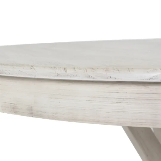 Kirkland's Home Willa White Reclaimed Pine Wood Dining Table- Dining Tables