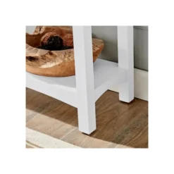 Kirkland's Home Willis Wooden Lower Shelf Bench- Benches & Ottomans