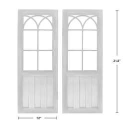 Kirkland's Home Willow Farms Window Plaque, Set Of 2- Wall Plaques