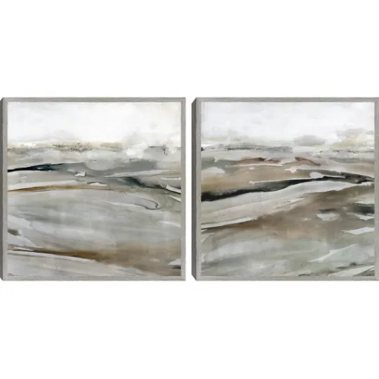 Kirkland's Home Windblown Sands Framed Canvas Art Prints, Set Of 2- Framed Art