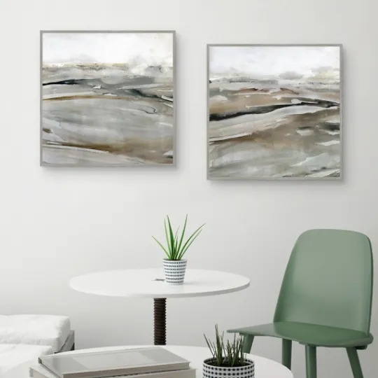 Kirkland's Home Windblown Sands Framed Canvas Art Prints, Set Of 2- Framed Art
