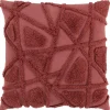 Kirkland's Home Wine Geo Tufted Throw Pillow- Pillows