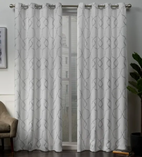 Kirkland's Home Winter Belmont Blackout Curtain Panel Set, 84 In.- Curtains & Drapes