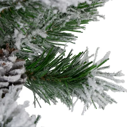 Kirkland's Home Wintergreen Flocked Pinecone Garland, 108 In.- Arrangements & Greenery