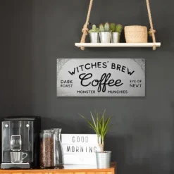 Kirkland's Home Witches Brew Coffee Halloween Canvas Art Print- Wall Quotes & Signs