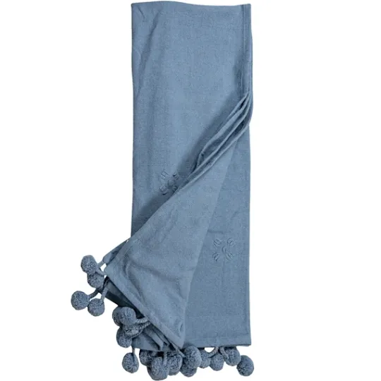 Kirkland's Home With Pom Poms Throw Blanket- Blankets & Throws