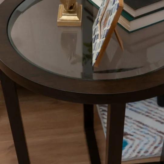 Kirkland's Home Wood & Glass Top 3-Pc. Table Set- Coffee Tables