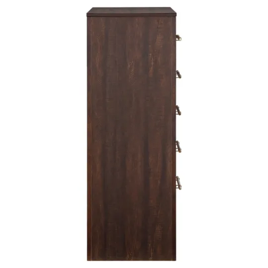 Kirkland's Home Wood & Gold Hardware 5-Drawer Chest- Dressers & Chests