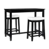 Kirkland's Home Wood & Upholstered Stools 3-Pc. Dining Set- Dining Tables