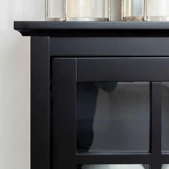 Kirkland's Home Wood And Glass Buffet Cabinet- Cabinets & Sideboards