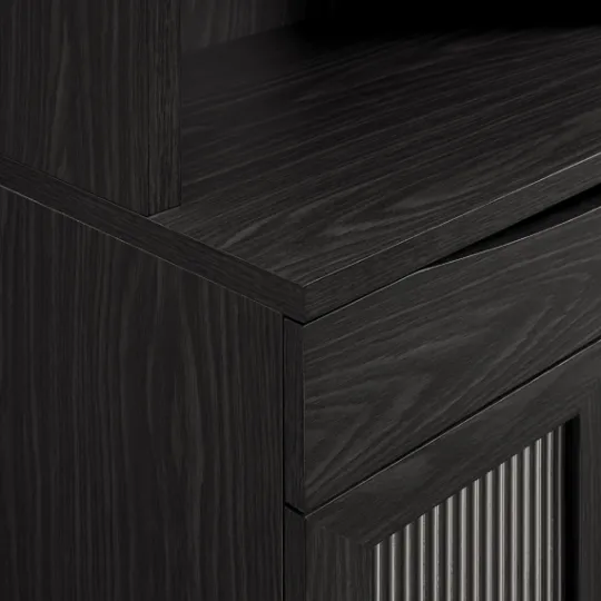 Kirkland's Home Wood And Glass 2-Door Bar Cabinet- Kitchen Islands & Bar Carts