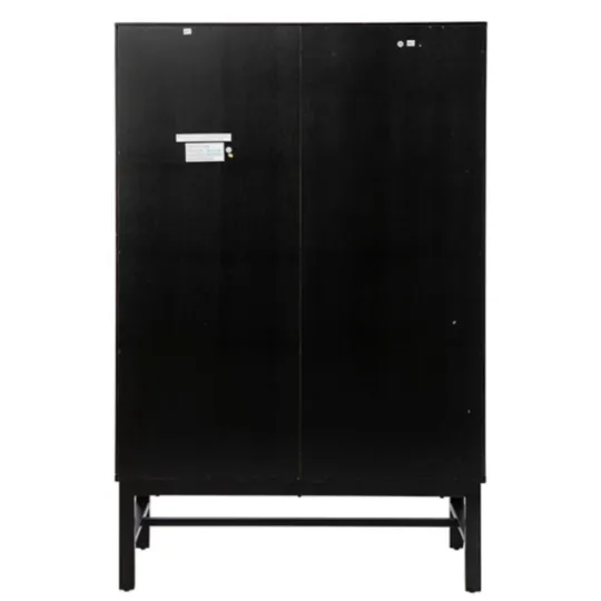 Kirkland's Home Wood And Glass 8-Shelf Cabinet- Cabinets & Sideboards