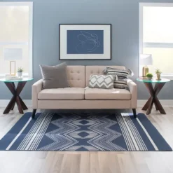 Kirkland's Home Wood And Glass Top X-Base Accent Table- Accent & End Tables