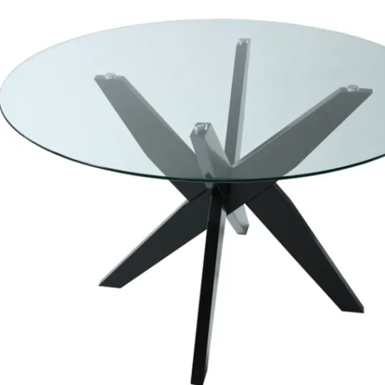 Kirkland's Home Wood And Glass X-Base Dining Table- Dining Tables