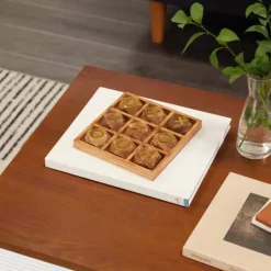 Kirkland's Home Wood And Gold Tic Tac Toe Game Set- Decorative Accents