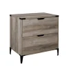 Kirkland's Home Wood And Iron Accent Filing Cabinet- Office Furniture