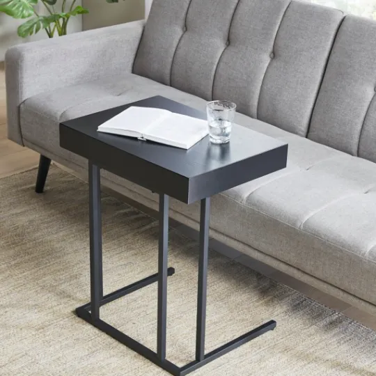 Kirkland's Home Wood And Metal C-Frame Accent Table- Accent & End Tables